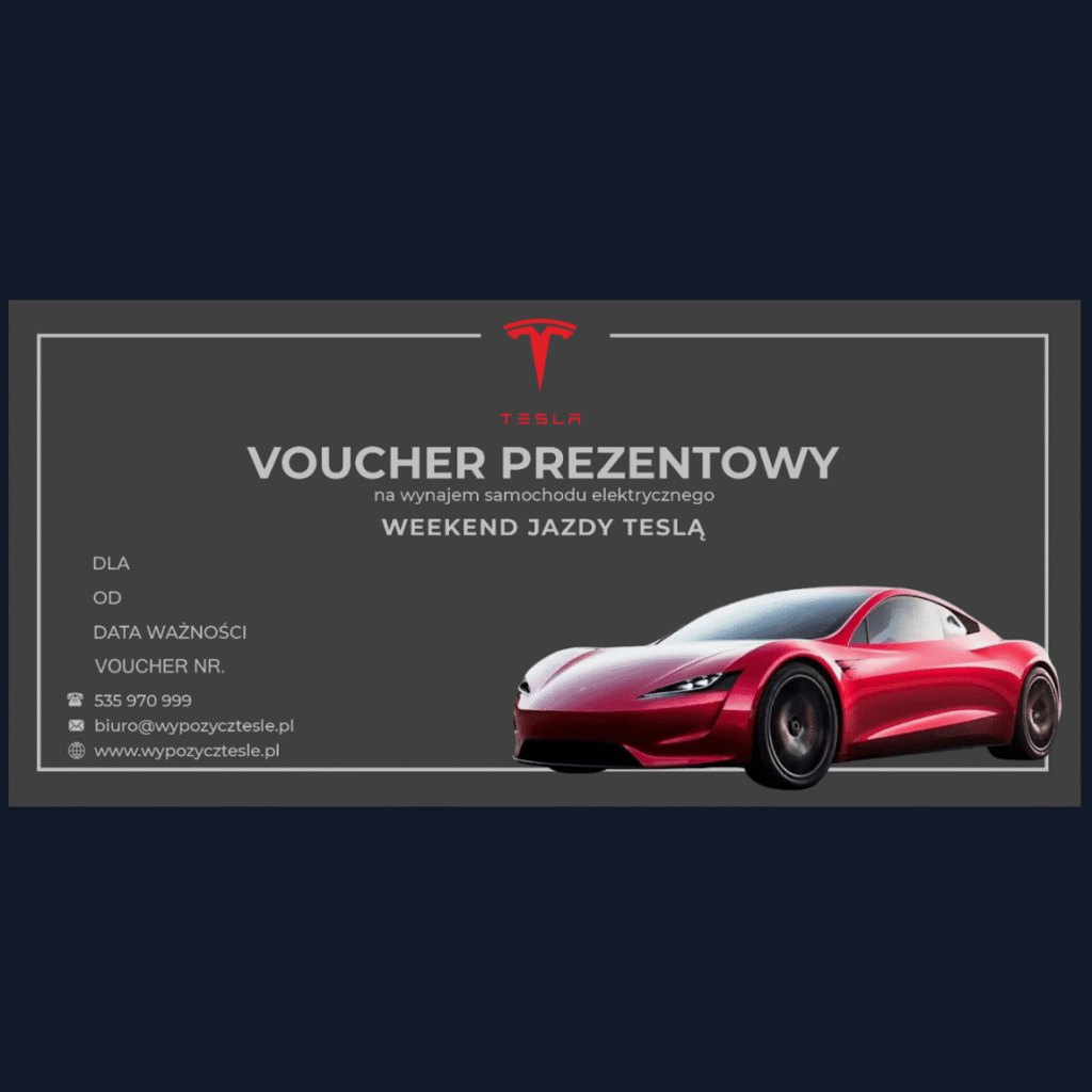 Voucher Tesla na Weekend