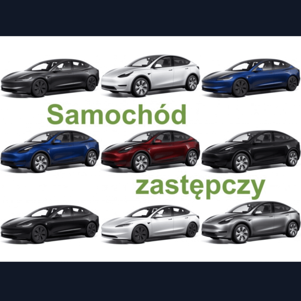 Tesla samochód zastępczy z OC sprawcy